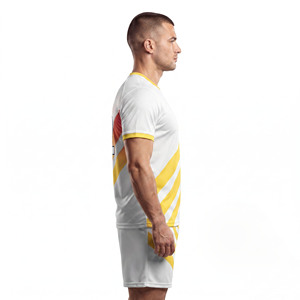Men's 100% Polyester <b>Football</b> Uniform Men's <b>Football</b> Wear Team Suit Set Men's <b>Football</b> Team Custom <b>Jersey</b> and Shorts - Product Image 3