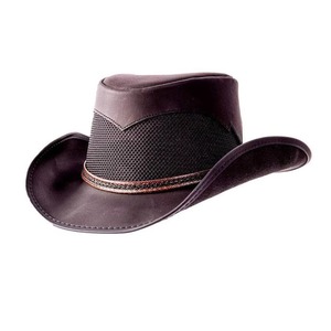 Sombrero de Vaquero XXL Personalizado de Cuero Genuino para Hombre, Estilo Occidental, Color Marrón Oscuro, para Fiestas al Aire Libre y Accesorios de Verano - Product Image 4