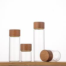 Botella de Agua Reutilizable de Vidrio Borosilicato con Tapa de Bambú, Ecológica, Resistente al Calor, 250ml 500ml - Product Image 2