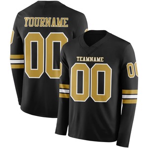 เสื้อฟุตบอลอเมริกันคุณภาพสูง ระบายอากาศได้ดี ผลิตจากโพลีเอสเตอร์ 100% ออกแบบและปรับแต่งชื่อทีมได้ เสื้อฟุตบอลสำหรับทุกฤดูกาล - Product Image 3