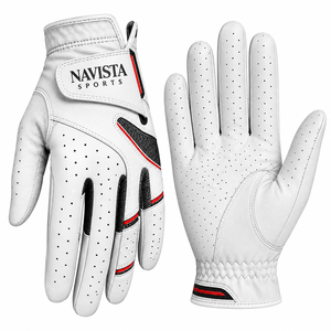 Guantes de Golf NAVISTA SPORTS NS-6500 de Piel Sintética Personalizados de Última Generación con Cierre de Gancho y Bucle, Impresión de Silicona, Suaves, de Primera Calidad, Unisex - Product Image 4