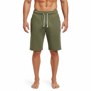 <b>Shorts</b> For Men High Quality Mens Terry Cotton Sweat <b>Shorts</b> Plain Colors Above Knee Casual Custom Logo Blank <b>Shorts</b> Loose Fit - Product Image 5