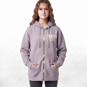 Sudadera con capucha y cremallera para mujer, 100% algodón peinado, de alto gramaje, fabricante de ropa casual - Product Image 2