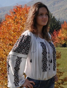 Blusa Bordada con Punto de Cruz Estilo Étnico Ucraniano Antiguo, Nueva Colección Clásica Rumana, Camisa Boho para Mujer, Gran Venta 2020 - Product Image 5