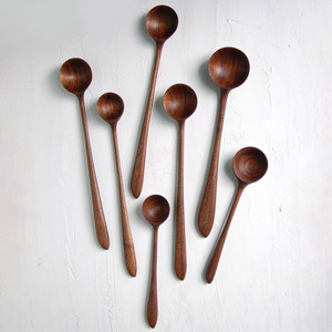 Ensemble de cuillères en bois pour cuisine, ustensiles de service, prix avantageux, en vente - Product Image 3