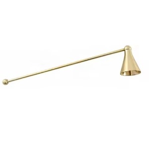 Artistic Metal <b>Candle</b> Snuffer Long Handle Extinguisher Tool Decorative <b>Wick</b> Dipper Elegant Home Accent Styling - Product Image 4