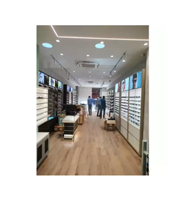 Premium Optical Showroom Interior Modern Elegant Spectacle Display Rack Wall Mounted Glasses Furniture LED Storage Unit - Product Image 3