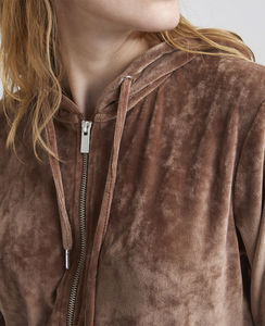 Conjunto Deportivo de Terciopelo Unisex Personalizado para Mujer, con Logotipo, 2 Piezas, Chándal de Invierno para Mujer, Sudadera con Capucha - Product Image 2