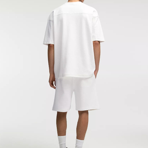 Ensemble T-shirt et short décontracté pour homme, été, manches courtes, personnalisé, respirant, tricoté sans couture, séchage rapide, 100% coton, style streetwear - Product Image 6