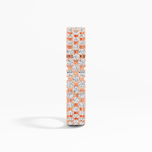 Anillo apilable de moissanita para mujer al por mayor, 0.65 ctw D-E VVS VS, oro macizo de 10K-18K, chapado en rodio, engaste de garras, certificado por terceros - Product Image 2