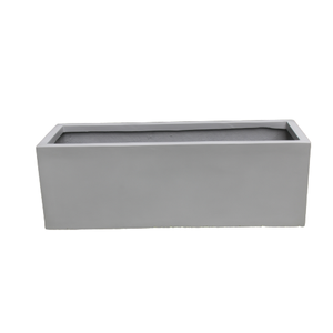 Rectangular Classic Plain Design Handcrafted Hand Carved FRP Planter <b>Pot</b> Lightweight Unbreakable Floor Outdoor/Indoor Use - Product Image 3