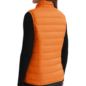 Chaleco Acolchado Ligero Personalizado de Alta Calidad al por Mayor OEM/ODM con Cuello Alto y Sin Mangas para Mujer - Product Image 3