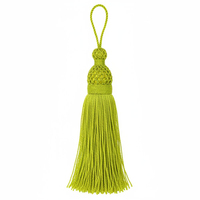 Pendentif à pompon en soie de haute qualité, 250 mm de long, 33 options de couleurs, gamme d'accessoires extra large, choix idéal pour la confection de pompons