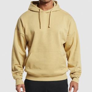 Sweat à capuche oversize vierge personnalisé avec logo OEM, 400 g/m², 100 % coton, hiver, homme, broderie, prix raisonnable - Product Image 2