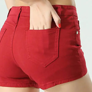 Pantalones cortos de mezclilla a la moda para mujer, hasta la rodilla, de ajuste holgado, con lavado a la piedra y efecto desgastado, de cintura alta, para verano - Product Image 6