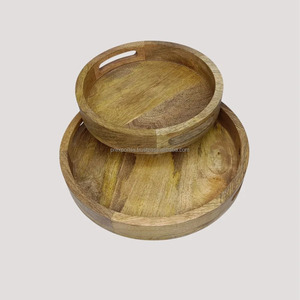 Plateaux de service en bois, mini-plats pour légumes, assiettes à fruits, planches à charcuterie, petites planches à fromage, faites à la main, non toxiques, marron - Product Image 1