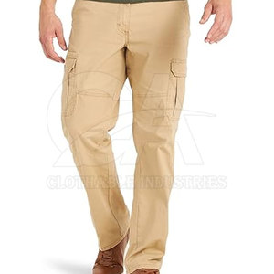 <b>Men</b> Casual Flat Front Trousers with Multi Pockets <b>Stretch</b> Fabric <b>Men</b> Plus Size Flat Front Pants with Pockets Loose Fit - Product Image 6