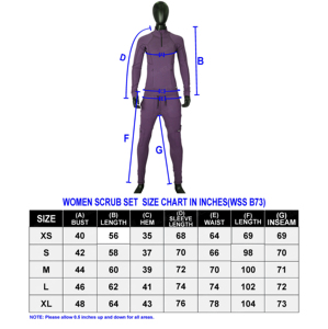 Unisex Medical <b>Scrub</b> Jogger Set Twill Uniform Tracksuit Long Sleeve <b>Top</b> and Leggings for Hospital Spa Uniform - Product Image 6