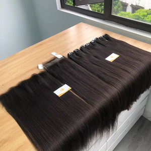 Paquete al por mayor de extensiones de cabello humano Remy vietnamita 100% de alta calidad, doble trama, sin caída - Product Image 1