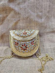 Sac de soirée de luxe céleste chic fabriqué à la main en métal mosaïque dames pochette pour les soirées de gala de fête sac à main à motifs uniques - Product Image 3