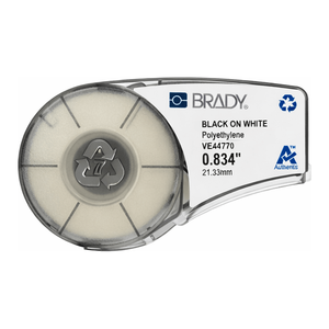 Étiquettes d'équipement résistantes à la déchirure pour Brady, noir sur blanc, compatibles avec les imprimantes M21 - Product Image 2