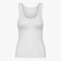 Camiseta Deportiva de Tirantes para Mujer, de Alta Calidad, con Sensación de Segunda Piel, con Lazos y Cintas, Diseño Color Block, Informal, 95% Algodón