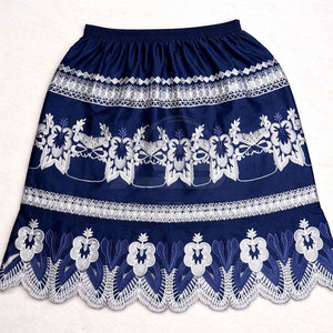 Fashion Wear Women Embroidery <b>Skirts</b> Party Wear OEM Service Breathable Women Embroidery <b>Skirt</b> - Product Image 3