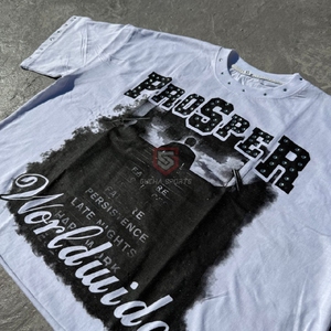 T-shirt délavé à l'acide style urbain USA, coton épais, streetwear homme, logo personnalisé, vêtement rétro tendance - Product Image 4