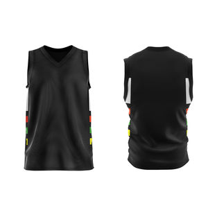 Maillots de basket-ball unisexes, design personnalisé, tissu respirant à séchage rapide, manches courtes, vente en gros de maillots de basket-ball - Product Image 5