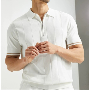 Chemises à manches courtes pour hommes personnalisées, 100% coton, unies, décontractées, respirantes, grandes tailles, confortables, coupe extensible - Product Image 2