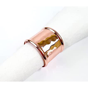 Designer Crystal Accent Metal Napkin Ring Set Stocked for Luxury Wedding & <b>Party</b> <b>Table</b> Decoration - Product Image 3