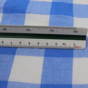 VEMPIRE INDUSTRY High Quality Customizable Men's Plaid Poplin <b>Yarn</b> Dyed Button-Up Turn-down Collar Casual Shirt Chest Pocket - Product Image 3