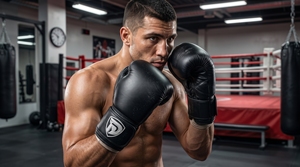 Guantes de Boxeo Verticales Portátiles de Cuero Genuino Negro Dumela International, Equipo de Entrenamiento Profesional, Modelo DI-BG-23 - Product Image 2