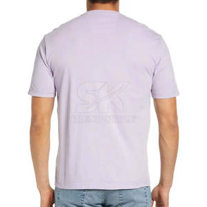 T-shirts unis à poche légers, faible MOQ, couleur unie, fabriqués au Pakistan - Product Image 2