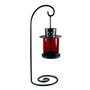 Lanterne artisanale en métal pour bougie chauffe-plat avec support élégant, lampe à bougie miniature d'intérieur - Product Image 1