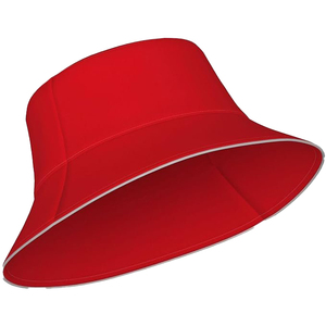 <b>Red</b> <b>Bucket</b> <b>Hat</b> Unisex Solid Color Casual Spring Summer Travel Wear Adult Canvas Style 3D Embroidery Packable 100% Cotton - Product Image 5