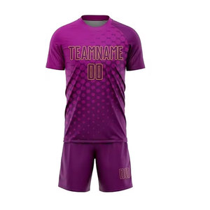 Uniforme de Fútbol para Hombre de Calidad Profesional, Diseño Elegante y Transpirable, Conjunto de Camiseta y Pantalones Cortos Cómodos para Deportes de Competición - Product Image 1
