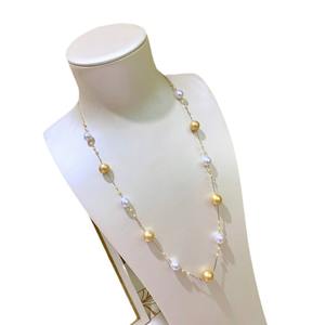 Collier en argent pur avec pendentif en perle d'eau douce de 12-13 mm, chaîne fine, fermoir à téton, 12-13 mm, chaîne fine de base - Product Image 5