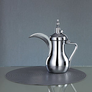 Elegantes cafeteras de aluminio con acabado dorado, diseño Dallah, para servir té y café, venta al por mayor a bajo precio. - Product Image 6