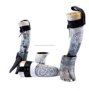 Corne à boire Viking polie écologique faite à la main naturelle et personnalisée WONDER OVERSEAS Style Animal - Product Image 4