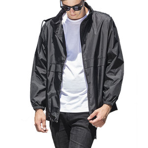 Veste de pluie unisexe personnalisée avec logo, vêtement décontracté imperméable avec broderie personnalisée pour la vente en gros de vestes pour hommes - Product Image 2