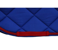 Ensemble de tapis de selle pour cheval en peau de mouton de qualité supérieure avec bonnet d'oreille assorti |   Tapis de selle équestre matelassé hexagonal |   Équitation