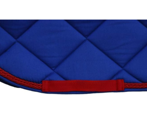 Ensemble de tapis de selle pour cheval en peau de mouton de qualité supérieure avec bonnet d'oreille assorti |   Tapis de selle équestre matelassé hexagonal |   Équitation - Product Image 2