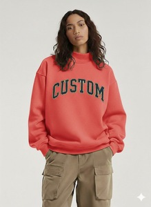Sudadera de punto larga holgada de cuello simulado de forro polar de secado rápido, personalizada, de moda casual para mujer, nueva colección 2026, para invierno - Product Image 4