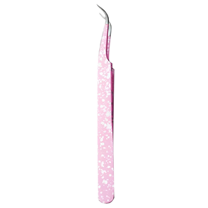 Pince à épiler professionnelle en acier inoxydable pour extensions de cils, avec pointe incurvée de précision et poignée antidérapante, pour les artistes en extensions de cils de salon, Elite - Product Image 4