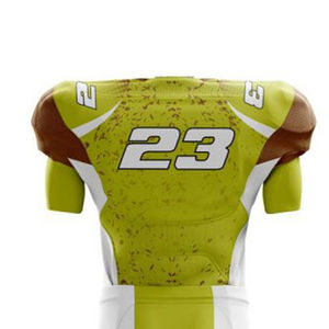 Tenue de sport confortable, uniforme de football américain, short 100% polyester, séchage rapide, respirant, faible MOQ, logo personnalisé pour adultes, OEM - Product Image 6