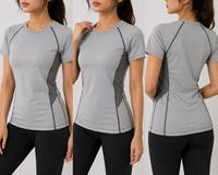 Rashguard de compression à manches courtes pour femme, très vendu, pour l'entraînement BJJ, durable, protection UPF50+, écologique