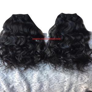 Temple brésilien péruvien 4X4 cuticule aligné indien vierge crue Remy cheveux noir pour dentelle frontale fermeture perruque cheveux humains - Product Image 2