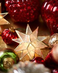 Adorno Navideño de Estrella de Cristal y Metal Dorado, Decoración Colgante de Estrella con Marco Metálico, Colgante de Lujo para Árbol de Navidad, Decoración Festiva para el Hogar - Product Image 5