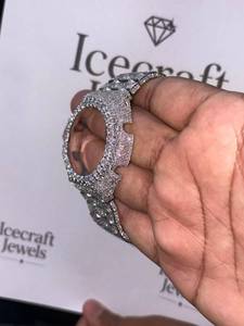 High Quality Iced Out Moissanite Diamond <b>Watch</b> <b>Case</b> Full Stone Custom Hip Hop <b>Watch</b> <b>Case</b> Premium Look - Product Image 3